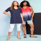 Ultimate Rhinestone V Neck Tunic image number null