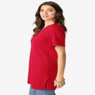 Ultimate Rhinestone V Neck Tunic image number null