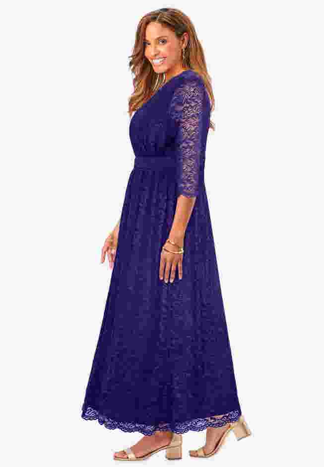 Stretch Lace Maxi Dress image number 3