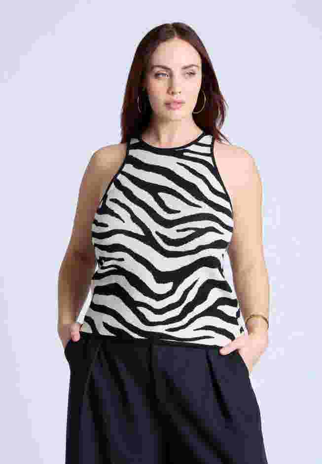 Printed Sweater Tank image number 1