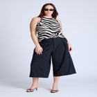 Printed Sweater Tank image number null