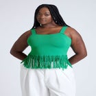 Fringe Crop Top image number null