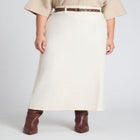 Belted Column Skirt image number null