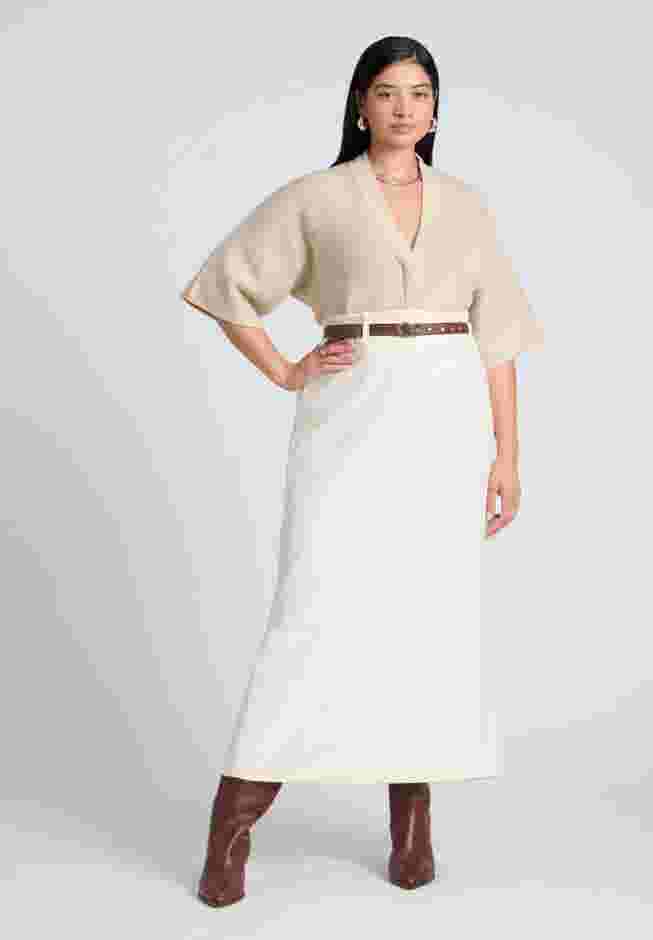 Belted Column Skirt image number 0