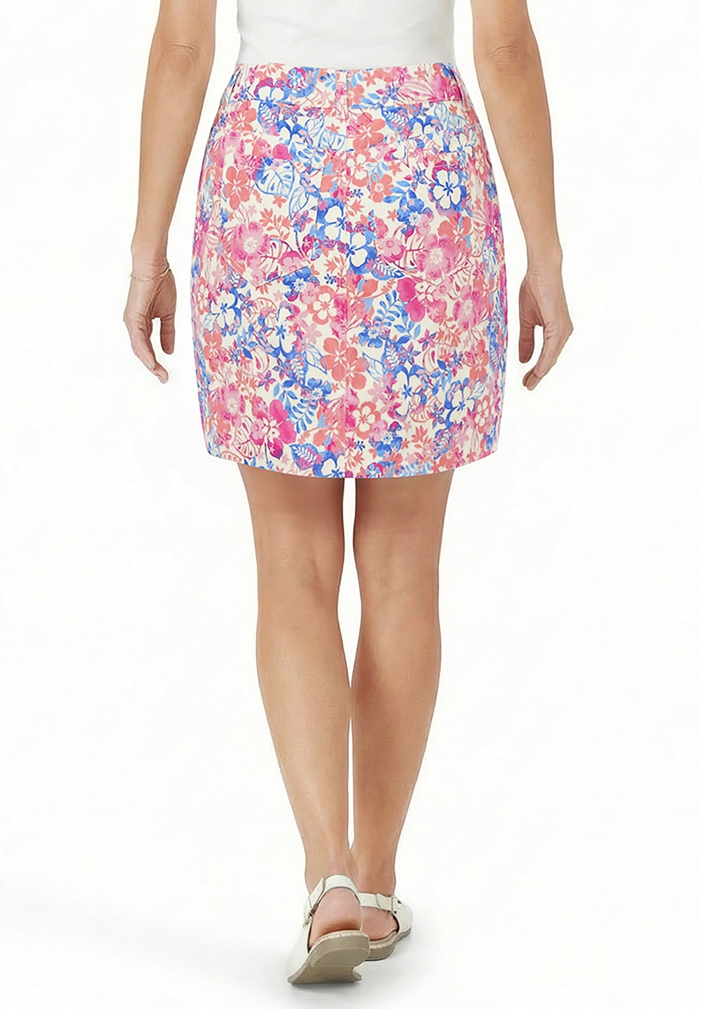 Adjustable Waist Chino Skort image number 1