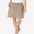 Adjustable Waist Chino Skort image number null