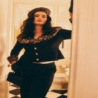 Leopard Faux Fur Trim Jacket image number null