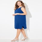 AnyWear Pucker Cotton Shirt Dress image number null