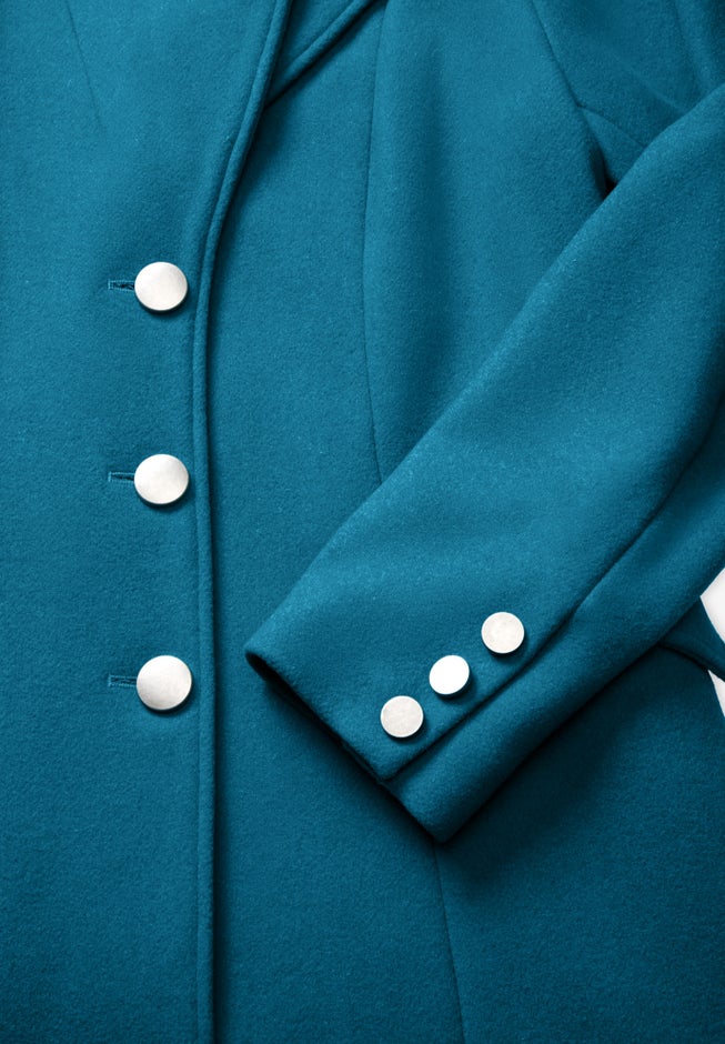 Plus Size Long Tailored Wool Blend Coat image number 5