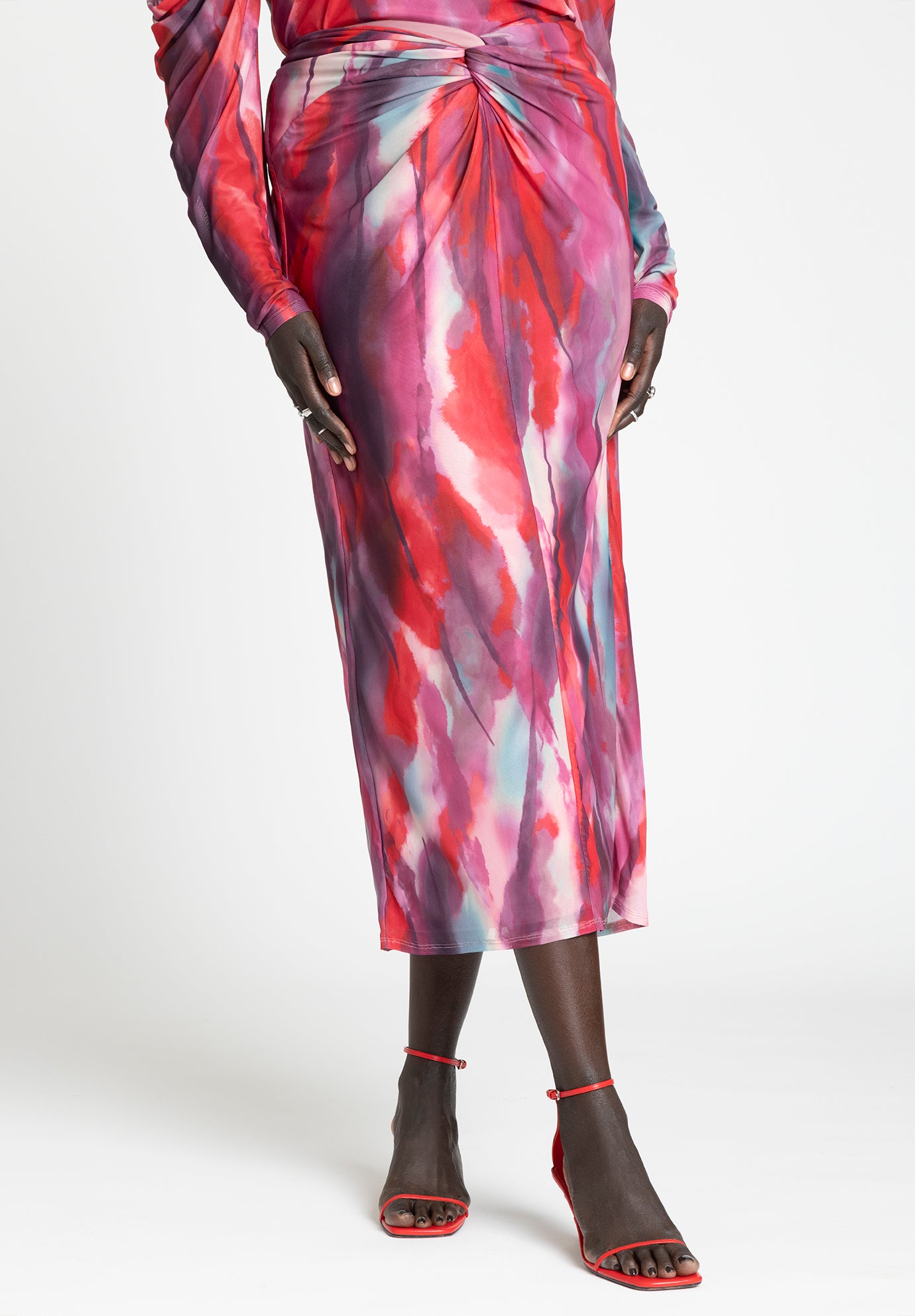 Twist Detail Maxi Skirt image number 1