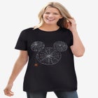 Disney Short Sleeve Crew Tee Black Halloween Mickey image number null