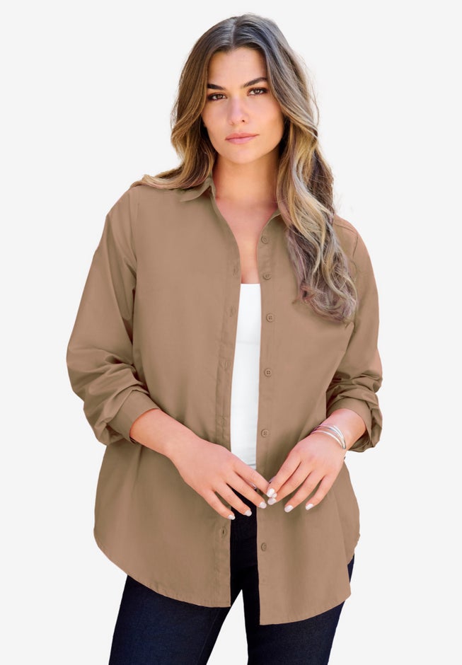 Plus Size Cami with Built-In Bra and Adjustable Straps image number 3