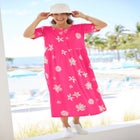 Stamped Empire Waist Dress image number null