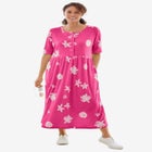 Stamped Empire Waist Dress image number null