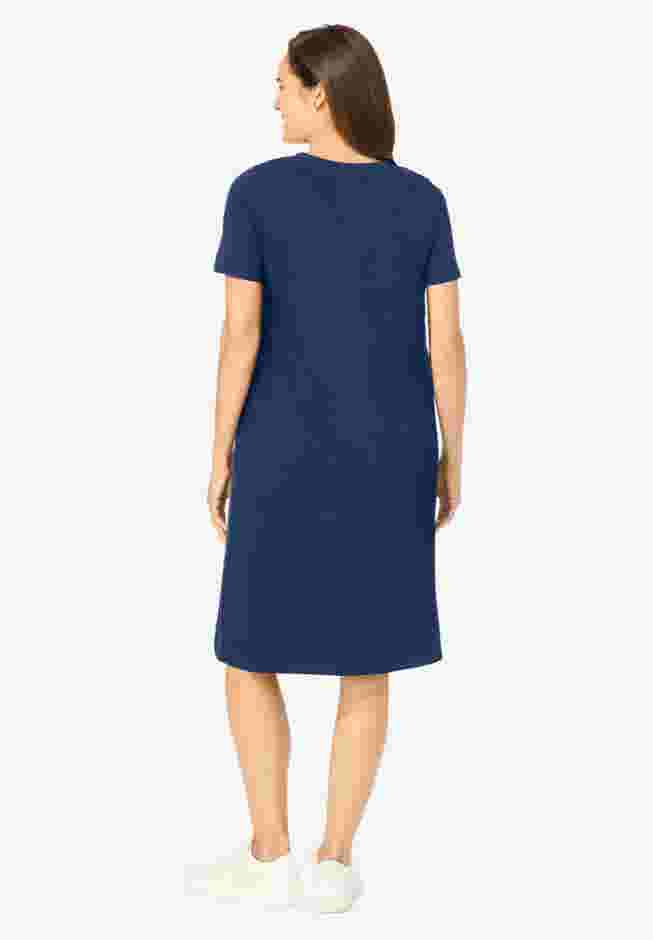Perfect Short-Sleeve Crewneck Tee Dress image number 1