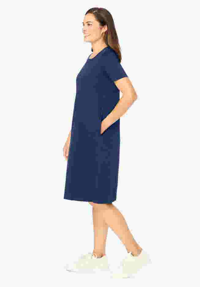 Perfect Short-Sleeve Crewneck Tee Dress image number 2