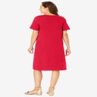 Perfect Short-Sleeve Crewneck Tee Dress image number null