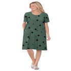 Perfect Short-Sleeve Crewneck Tee Dress image number null