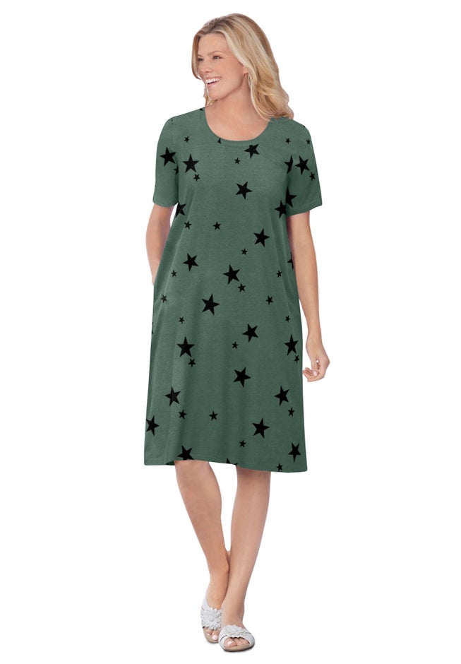 Perfect Short-Sleeve Crewneck Tee Dress image number 5