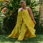 Tie-Front Ruffle Duster image number null
