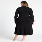 Pocket Detail Midi Dress With Collar image number null