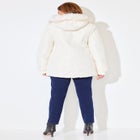 Faux Fur Hood Puffer Coat image number null