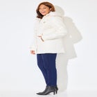 Faux Fur Hood Puffer Coat image number null