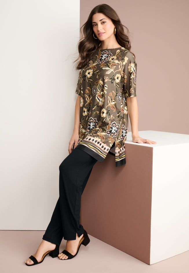 Ultrasmooth&reg; Fabric Straight-Leg Pant image number 1