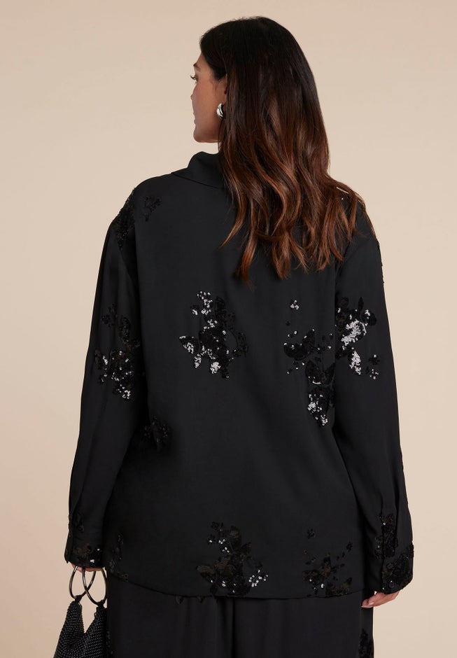 Oversized Embellished Top image number 1