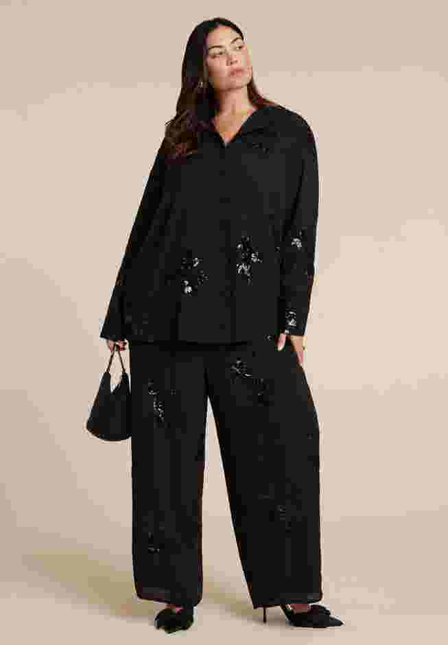Oversized Embellished Top image number 2