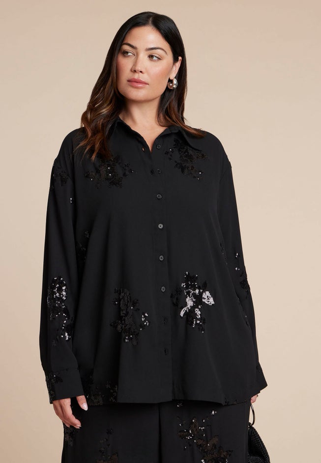 Oversized Embellished Top image number 0