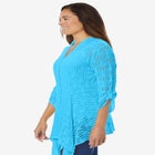 Open Front Pointelle Cardigan Sweater image number null