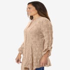 Open Front Pointelle Cardigan image number null