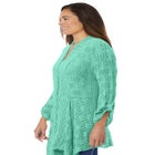 Open Front Pointelle Cardigan Sweater image number null