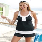 Colorblock Tankini Top & Short Set image number 0