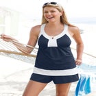 Colorblock Tankini Top & Short Set image number 0