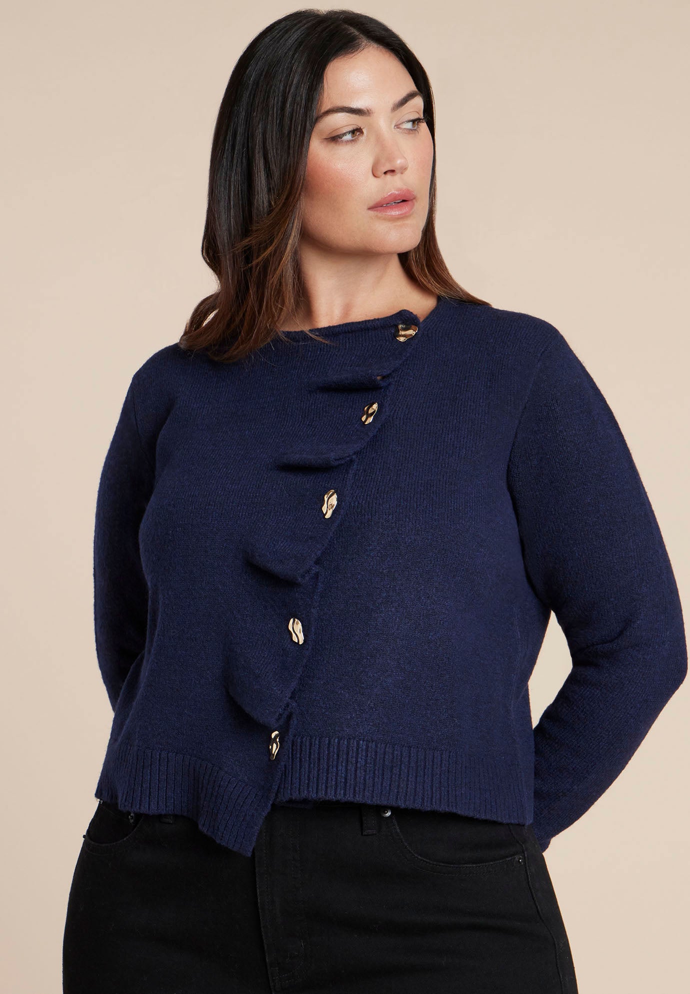 Pleated Cardigan image number 1