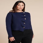 Pleated Cardigan image number null