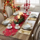Embroidered Cutout Table Runner image number null