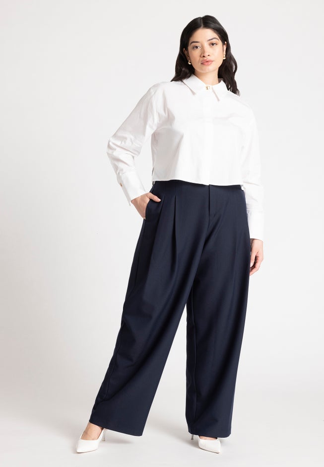 Cropped Collared Shirt image number 3