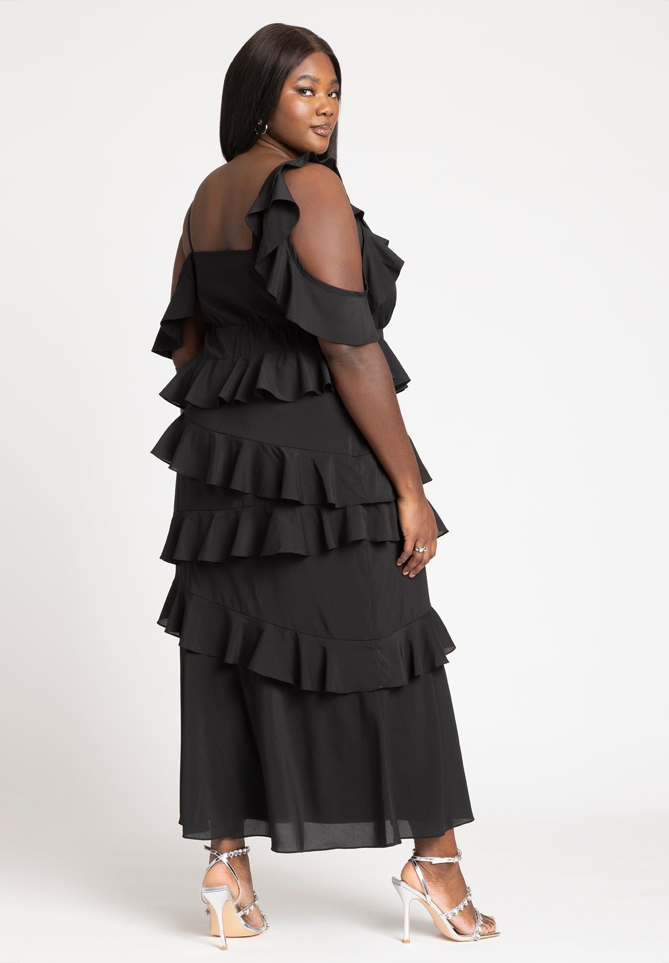 Asym Ruffle Maxi Dress image number 2