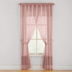 BH Studio Sheer Voile 5-Pc. One-Rod Curtain Set image number 0