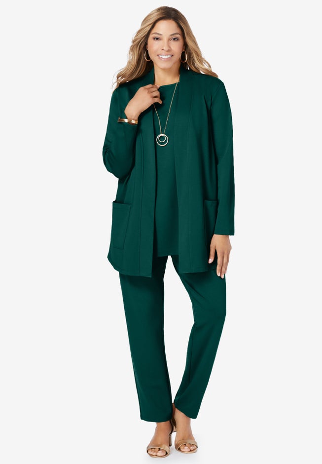 3 Piece Ponte Pant Set image number null