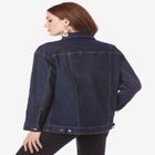 Plus Size Boyfriend Stretch Denim Jacket image number null