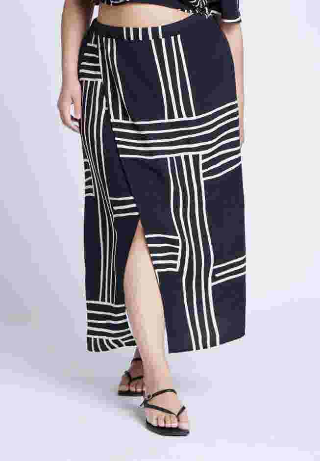 Wrapover Printed Skirt image number 1