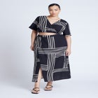 Wrapover Printed Skirt image number null