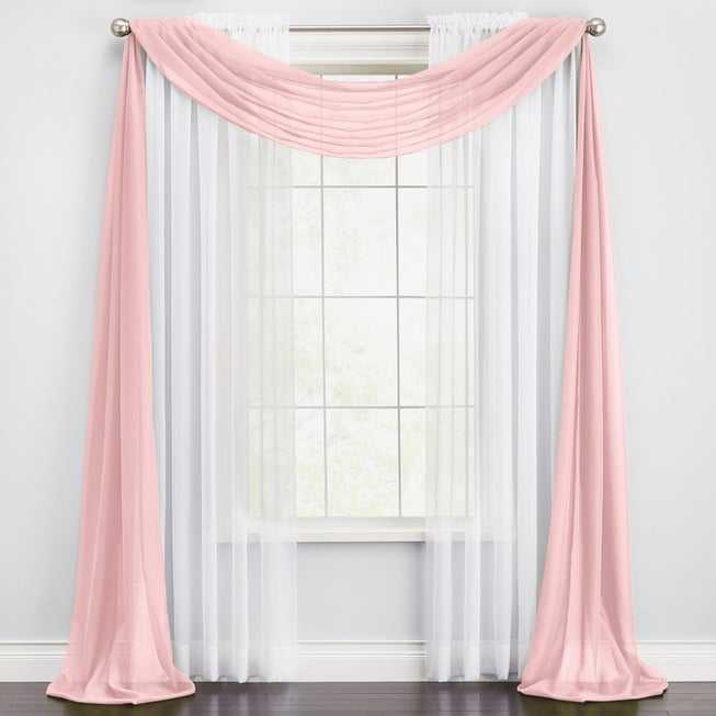 BH Studio Sheer Voile Scarf Valance image number 0