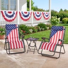 3-Pc. Americana Zero Gravity Chair and Table Set image number 2