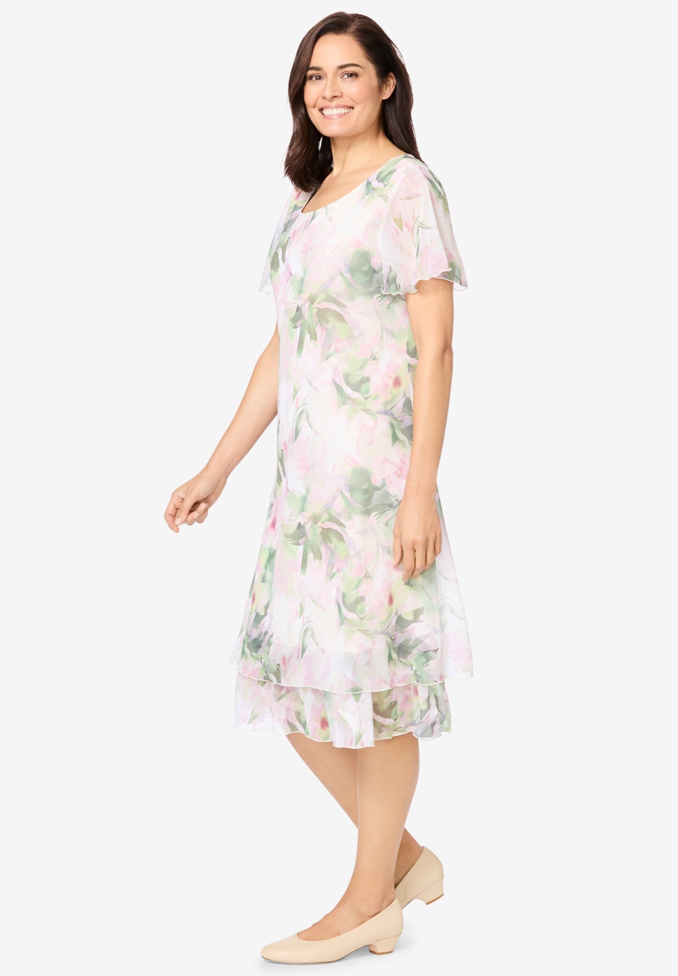 Overlay Tiered Dress image number 2