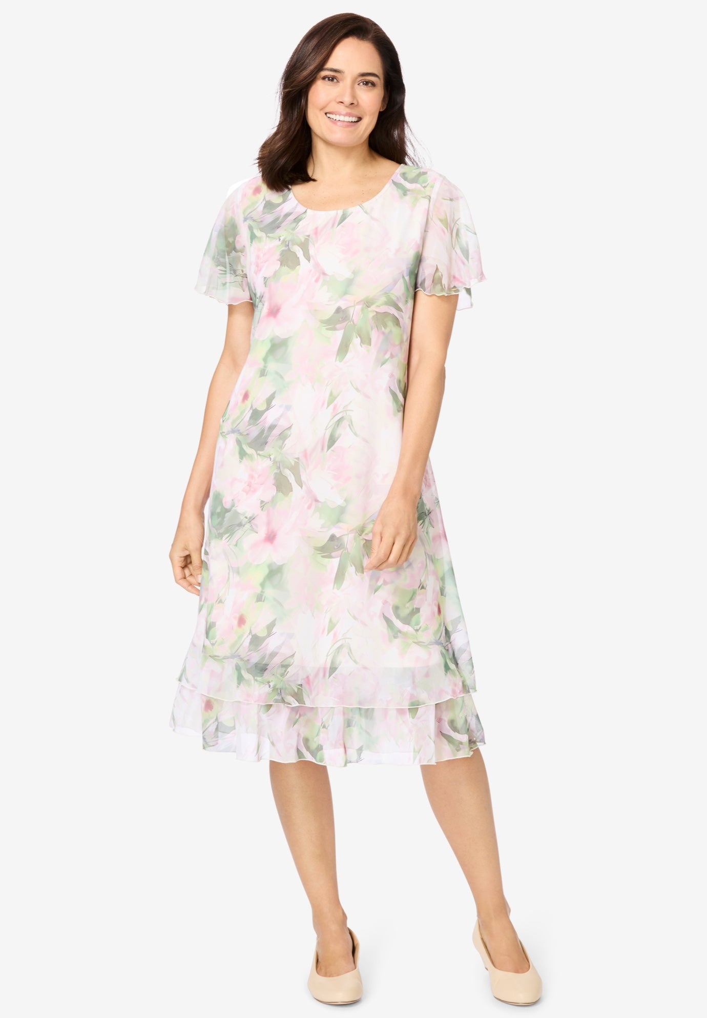 Overlay Tiered Dress image number 0